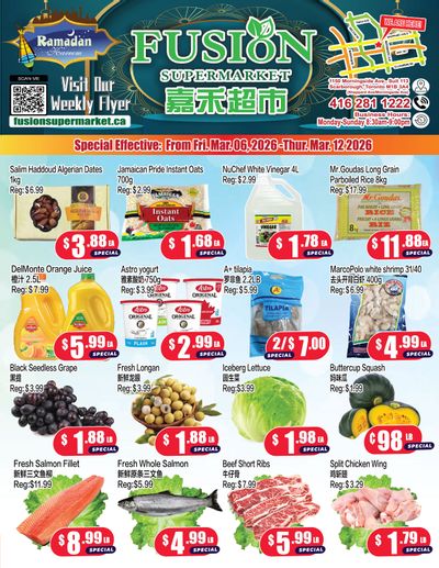 Fusion Supermarket (Scarborough) Flyer March 6 to 12