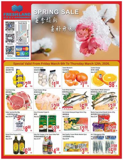 FreshLand Supermarket Flyer March 6 to 12