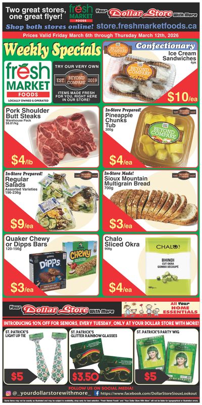Fresh Market Foods Flyer March 6 to 12