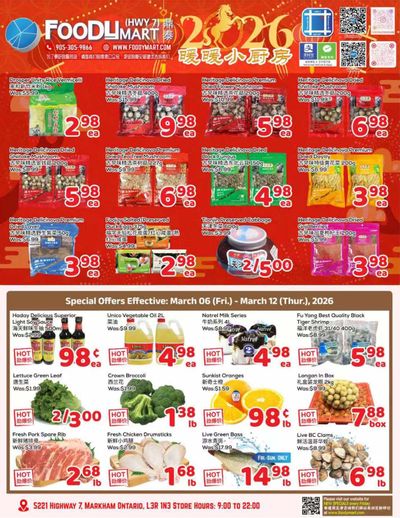 FoodyMart (HWY7) Flyer March 6 to 12
