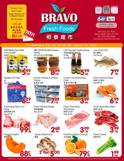 Bravo Fresh Foods Flyer March 6 to 12