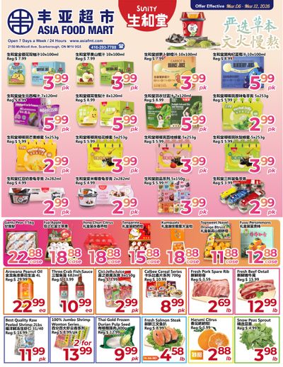Asia Food Mart Flyer March 6 to 12