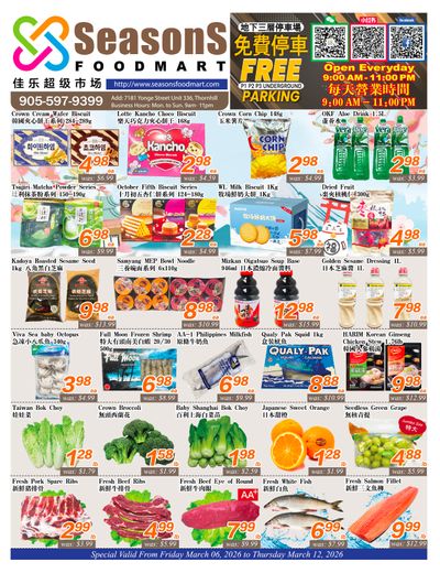 Seasons Food Mart (Thornhill) Flyer March 6 to 12