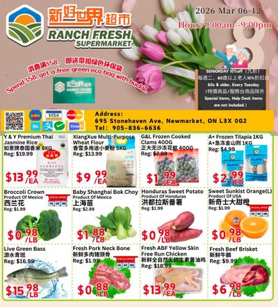 Ranch Fresh Supermarket Flyer March 6 to 12