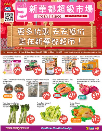 Fresh Palace Supermarket Flyer March 6 to 12