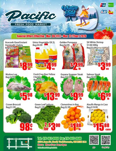 Pacific Fresh Food Market (North York) Flyer March 6 to 12