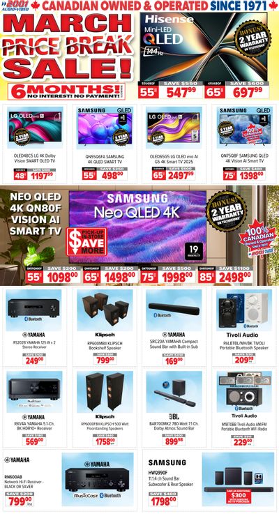 2001 Audio Video Flyer March 6 to 12