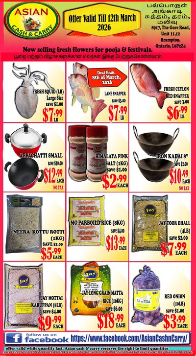 Asian Cash & Carry Flyer March 6 to 12