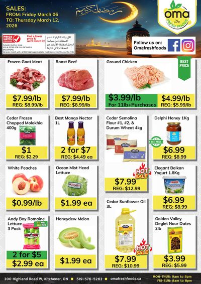 Oma Fresh Foods Flyer March 6 to 12