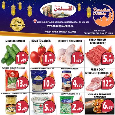 Al-Quds Supermarket Flyer March 6 to 12