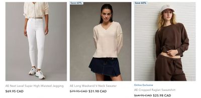 American Eagle & Aerie Canada: up to 40% off Shorts + up to 60% off Clearance + More