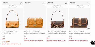 Michael Kors Canada The Spring Style Event Sale: Save 25% + Extra 20% off When You Spend $200