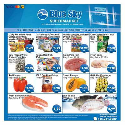 Blue Sky Supermarket (North York) Flyer March 6 to 12