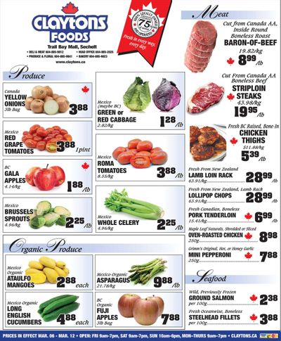 Claytons Heritage Market Flyer March 6 to 12