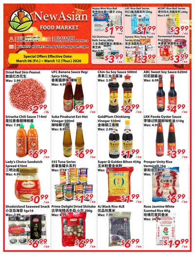 New Asian Food Market Flyer March 6 to 12