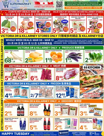 88 Supermarket Flyer March 6 to 12