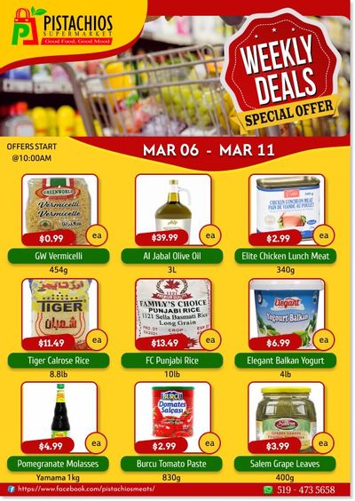 Pistachios Supermarket Flyer March 6 to 11