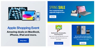 Best Buy Canada: Apple Shopping Event + Spring Sale