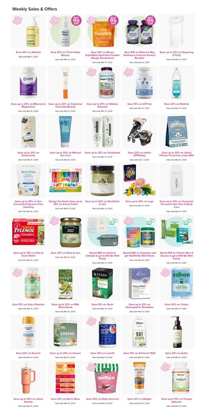 Well.ca Weekly Sales March 9 to 15