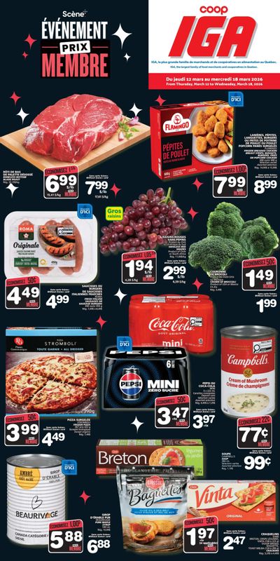 Coop IGA (QC) Flyer March 12 to 18