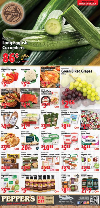 Pepper's Foods Flyer March 10 to 16