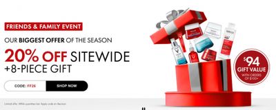 Vichy Canada Friends & Family Promo Code Sale:  20% off Sitewide + 8 Piece Gift Set When You Spend $100