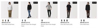 MUJI Canada: $30 Off Select Denim + 15% off When You Buy 2 Storage and Organization + More