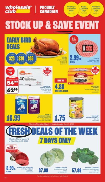 Wholesale Club (West) Flyer March 12 to April 1