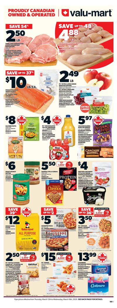 Valu-mart Flyer March 12 to 18
