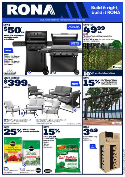 Rona & Rona+ (ON) Flyer March 12 to 25