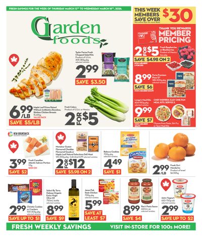 Garden Foods Flyer March 12 to 18