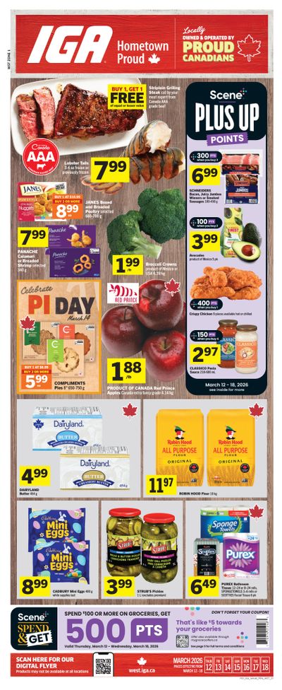 IGA (West) Flyer March 12 to 18