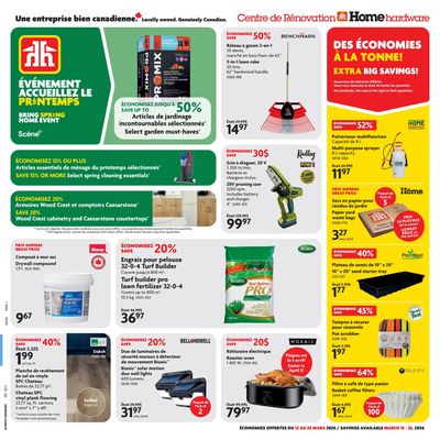 Home Hardware Building Centre (QC) Flyer March 12 to 25