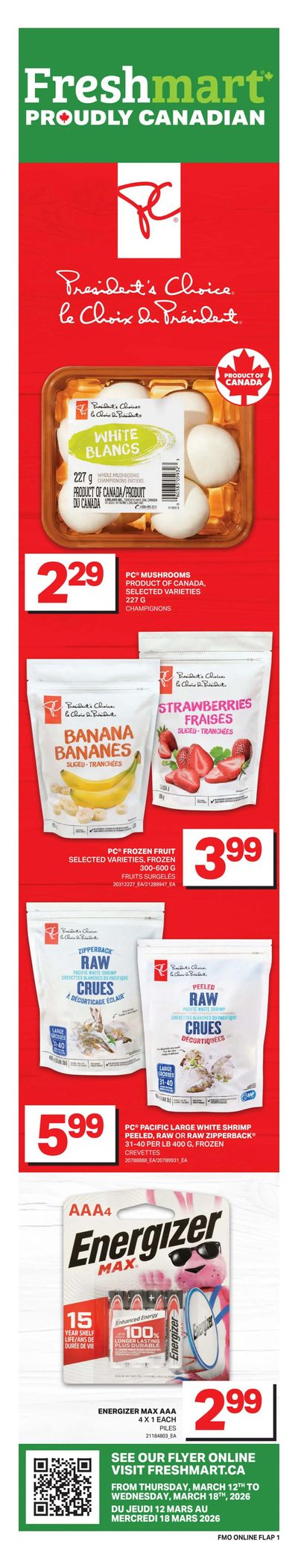 Freshmart (ON) Flyer March 12 to 18