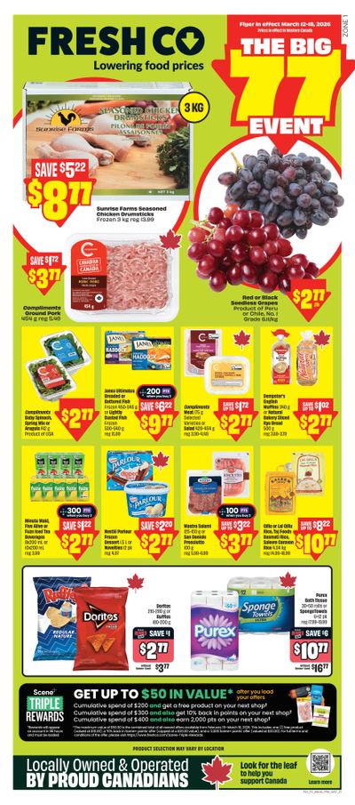 FreshCo (West) Flyer March 12 to 18