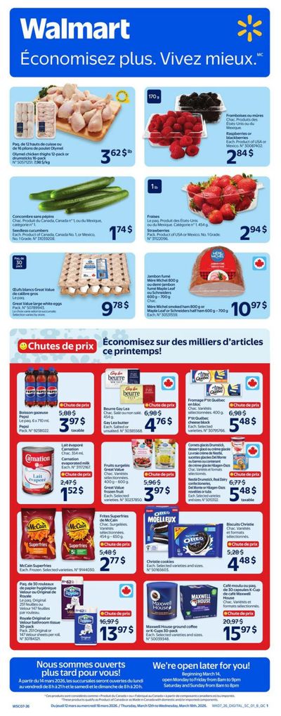 Walmart (QC) Flyer March 12 to 18