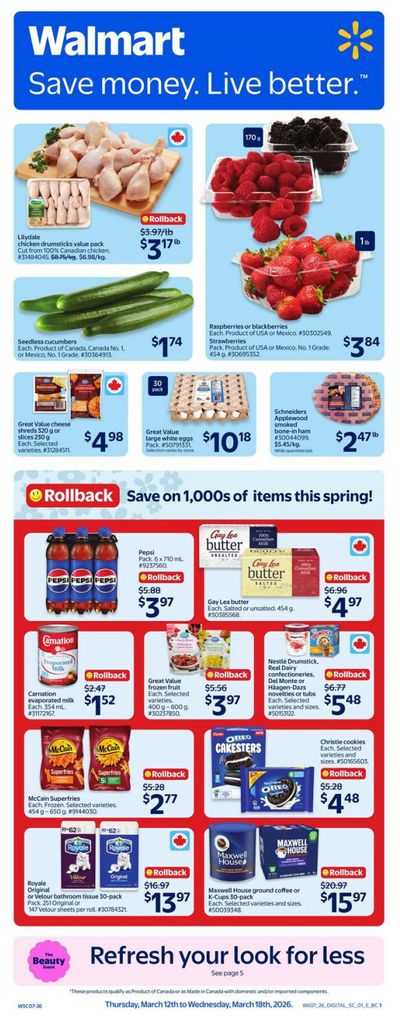 Walmart (West) Flyer March 12 to 18