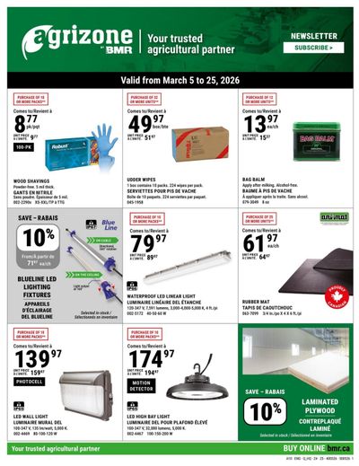 BMR Agrizone Flyer March 5 to 25