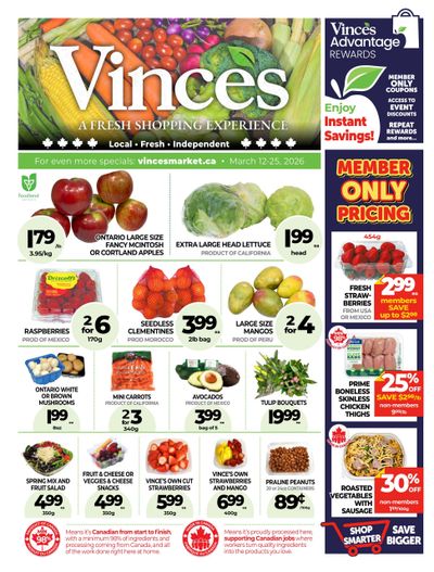 Vince's Market Flyer March 12 to 25
