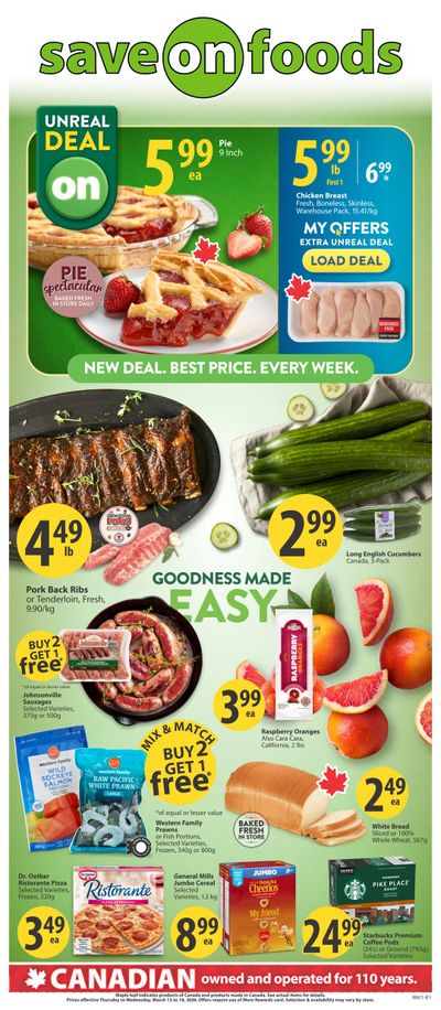 Save On Foods (AB) Flyer March 12 to 18