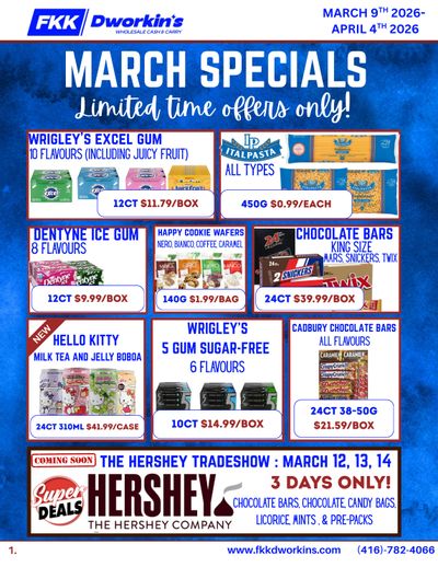 FKK Wholesale Cash & Carry Flyer March 9 to April 4