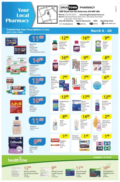 Drug Town Pharmacy Flyer March 6 to 20