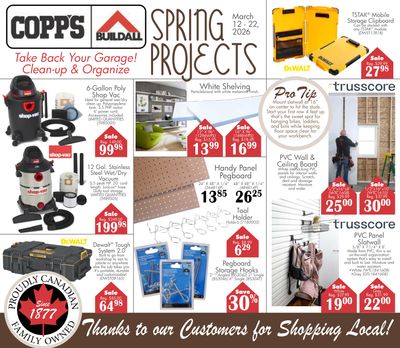 COPP’s Buildall Flyer March 12 to 22