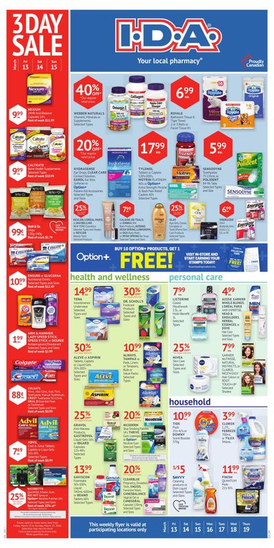 I.D.A. Flyer March 13 to 19