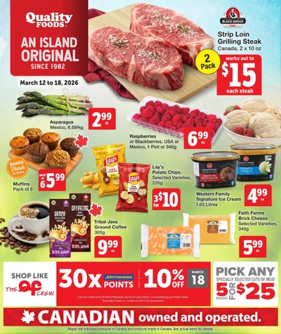 Quality Foods Flyer March 12 to 18