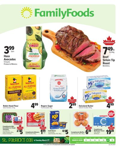 Family Foods Flyer March 12 to 18