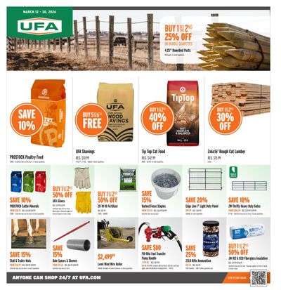 UFA Co-operative Limited Flyer March 12 to 30