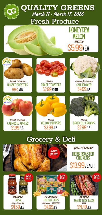 Quality Greens Flyer March 11 to 17