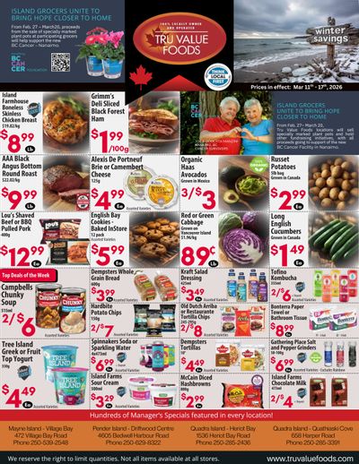 Tru Value Foods Flyer March 11 to 17