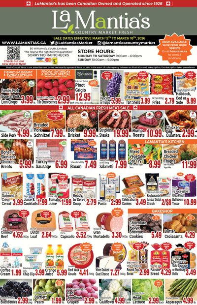 LaMantia's Flyer March 12 to 18